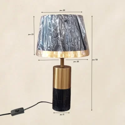 أباجورة نوم قاعدة رخام موديل 026651 أبعاد 1.webp