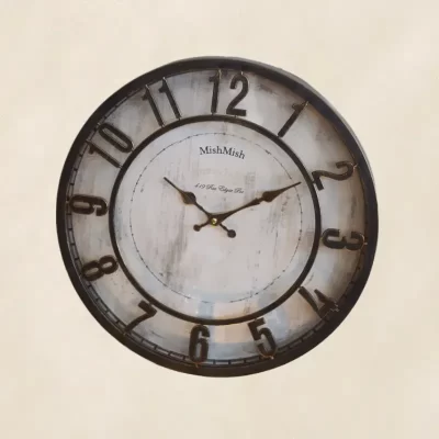 ساعة حائط دائرية بلاستيكية موديل 025556 1 1.webp