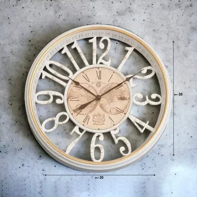 ساعة حائط دائرية قطر 30 سم موديل 027216 ساعة حائط دائرية بلاستيكية موديل 027216 أبعاد 1.webp