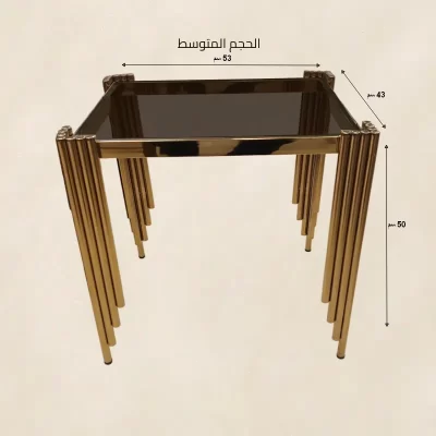 طقم ترابيزات مستطيلة متداخلة ستانلس ستيل موديل 028455 طقم ترابيزات دائرية متداخلة ستانلس ستيل موديل 028455 وسط 1.webp