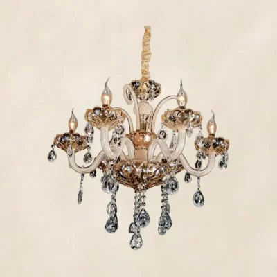 نجفة مورانو بالكريستال 6 ذراع موديل 027952 نجفه مورانو 6 ذراع مع كريستال موديل 027952 ابعاد 1.webp