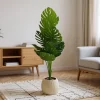 شجرة مونستيرا صناعية فاخرة لديكور غرف المعيشة والمكاتب.