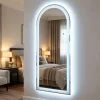 مرآة حائط طولية قوسية ليد ذكية، 160×65 سم، تحكم باللمس، موديل 030785