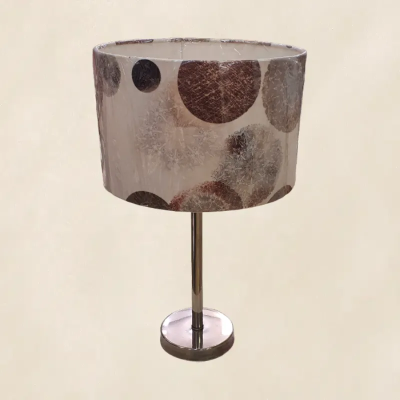 أباجورة نوم معدنية مع شابو بلاستيك موديل 23548 مشجر 1.webp