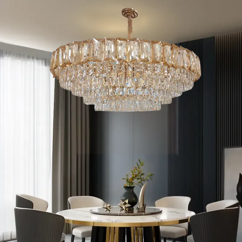 نجفة كريستال دائرية قطر 100سم موديل 26581 داخل غرفة أخرى 1.webp