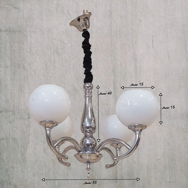 نجفة كلوبات مورانو 4 ذراع موديل 027009 أبعاد 1 1.webp