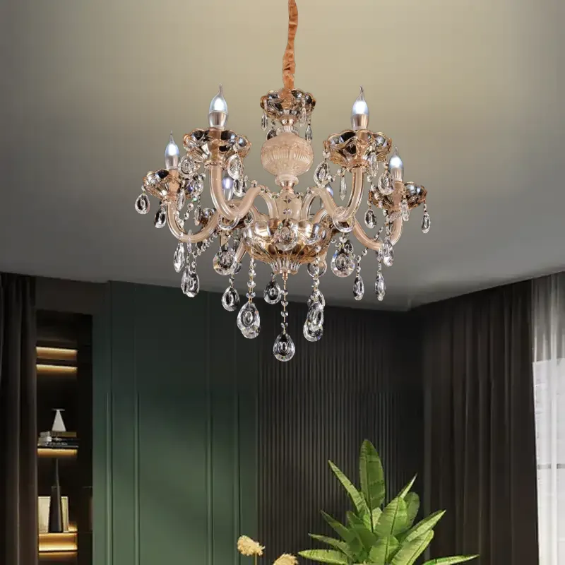 نجفة مورانو 6 ذراع مع كريستال موديل 027950 2 1.webp