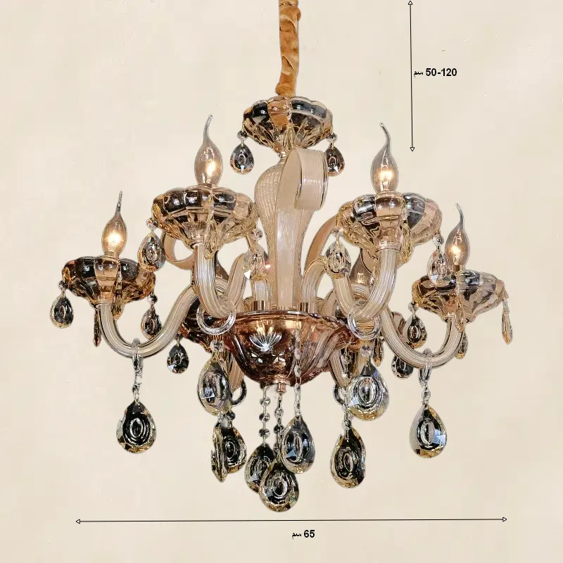 نجفة مورانو 6 ذراع موديل 027948 ابعاد 1.webp