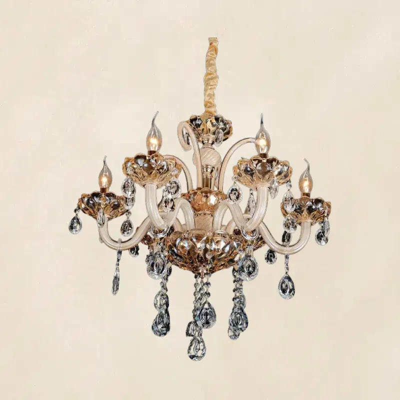 نجفه مورانو 6 ذراع مع كريستال موديل 027952 ابعاد 1.webp